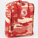 Рюкзак городской с белыми узорами Fjallraven Kanken Classic 16л Красный