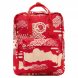 Рюкзак городской с белыми узорами Fjallraven Kanken Classic 16л Красный