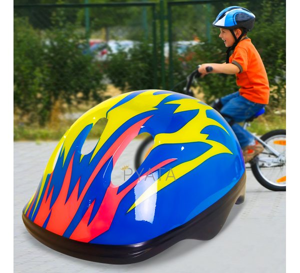 Захисний дитячий шолом для катання на велосипеді, скейті, роликах CL180202 Синій