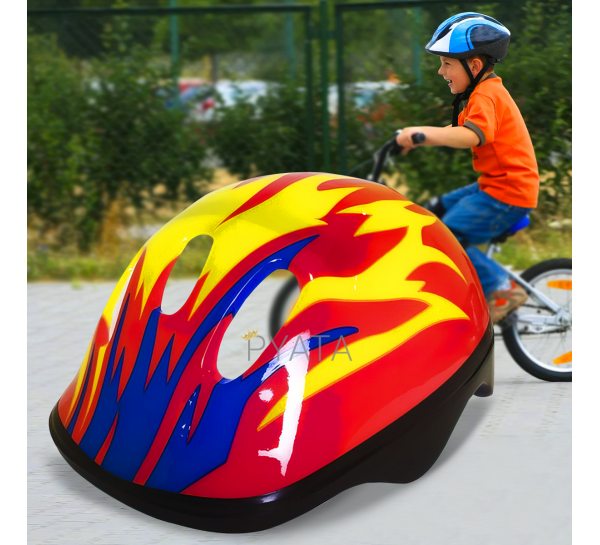 Захисний дитячий шолом для катання на велосипеді, скейті, роликах CL180202 Червоний