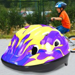 Защитный детский шлем для катания на велосипеде, скейте, роликах CL180202 Фиолетовый