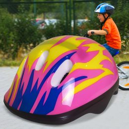 Защитный детский шлем для катания на велосипеде, скейте, роликах CL180202 Розовый