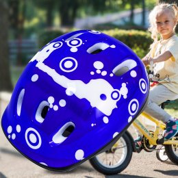 Защитный детский шлем для катания на велосипеде, скейте, роликах Happy Mondays Синий