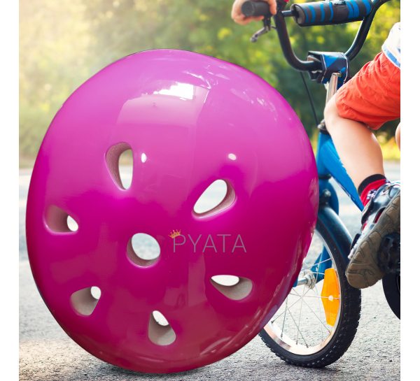Захисний дитячий шолом для катання на велосипеді, скейті, роликах X-TREME HM-06 Рожевий