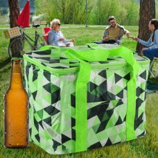 Термосумка-холодильник для кемпинга и пикника 15л Party Bag Зеленая 