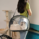 Прозрачная сумка-переноска Lollimeow для животных с прозрачными стенками Серого цвета