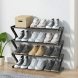 Полиця стійка-органайзер для взуття на 4 полиці New Z-Shaped Shoe Rack Сірий (2742)