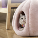 Спальне місце-будиночок лежанка для собак і кішок трансформер 2в1 "Гарбуз" Рожева