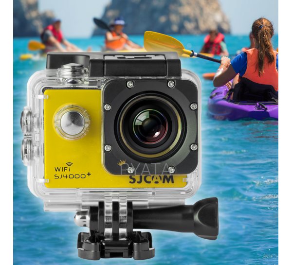 Екшн камера водонепроникна для екстремальної зйомки SJ4000 Sports HD DV 1080P FULL HD Жовта
