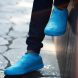Еластичні багаторазові водонепроникні силіконові чохли-бахили для взуття від води S Сині