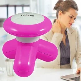Мультифункциональный USB вибромассажер  для спина и шеи Mimo (мимо) Розовый