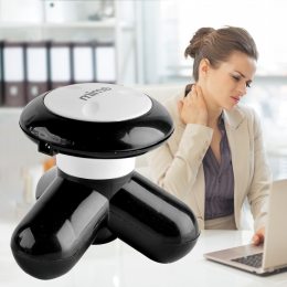Мультифункциональный USB вибромассажер  для спина и шеи Mimo (мимо) Черный