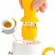 Кухонний скляний диспенсер-дозатор 2в1 для олії з пензликом Oil Dispenser 630 мл Жовтий (205)