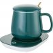 Підставка-нагрівач для чашок із постійною температурою 55 градусів Зелений (205)