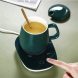 Підставка-нагрівач для чашок із постійною температурою 55 градусів Зелений (205)