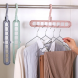 Многофункциональная вешалка для одежды на 9 отверстий Mini Wonder Hanger 9 Pieces Бирюзовая (575)