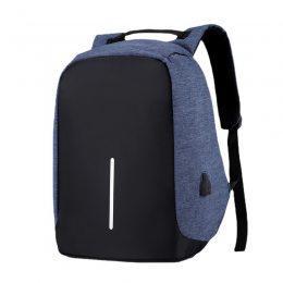Рюкзак антизлодій Bobby 45х30х16,5 см з USB / с захистом від крадіжок Bobby Синій