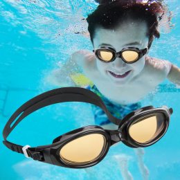 Детские очки для плавания 14+лет 55692 Черно-Желтые (I24)