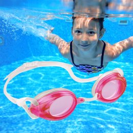 Детские очки для плавания 8+лет 55684 Розовые (I24)