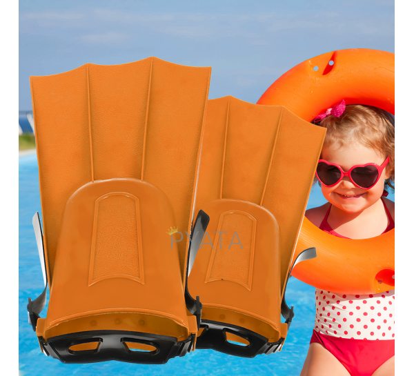 Детские ласты для плавания TT14013 Оранжевые (I24)