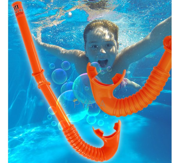 Детская трубка для подводного плавания 3-10 лет Intex 55922 Оранжевая (I24)