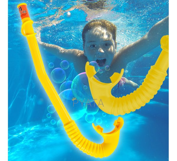 Детская трубка для подводного плавания 3-10 лет Intex 55922 Желтая (I24)