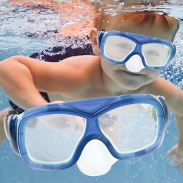 Детская маска для подводного плавания от 7 лет Bestway 22039 Синяя (I24)