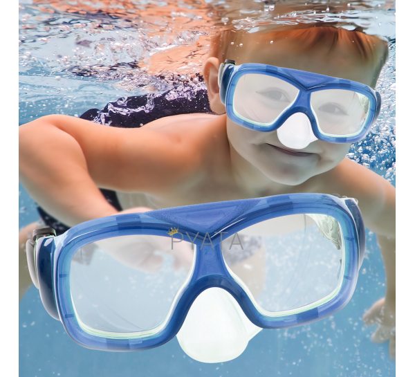 Детская маска для подводного плавания от 7 лет Bestway 22039 Синяя (I24)