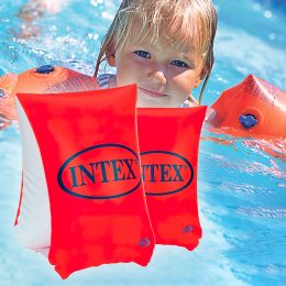 Надувні дитячі нарукавники для плавання 2шт Intex 58642 Помаранчеві (I24)