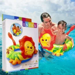 Дитяче надувне коло Intex 58221 "Звірятко" Левеня