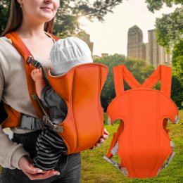 Рюкзак слінг сумка кенгуру для перенесення дитини Baby Carriers Помаранчевий