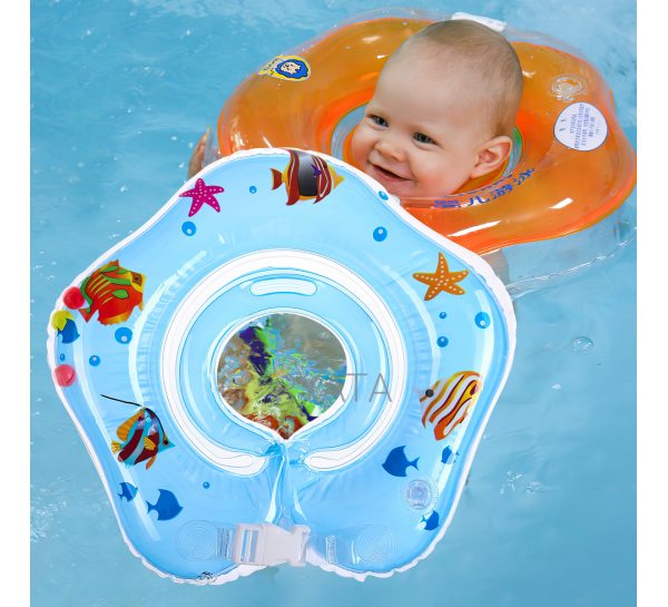 Дитяче коло для купання на шию Bestway MS 0128 Блакитний  (I24)