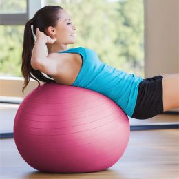Мяч для фитнеса (фитбол) 75 см Yoga Ball Розовый