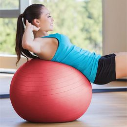 Мяч для фитнеса (фитбол) 65 см Yoga Ball Красный