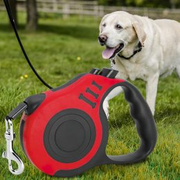 Автоматичний висувний повідець-рулетка для собак 5м Червоний (205)