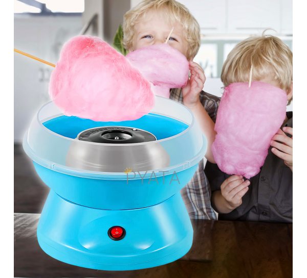 Аппарат для приготовления сахарной сладкой ваты в домашних условиях Cotton Candy Maker Синий
