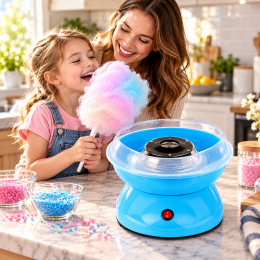 Аппарат для приготовления сладкой ваты Cotton Candy Maker Голубой (ARSH/MA156)