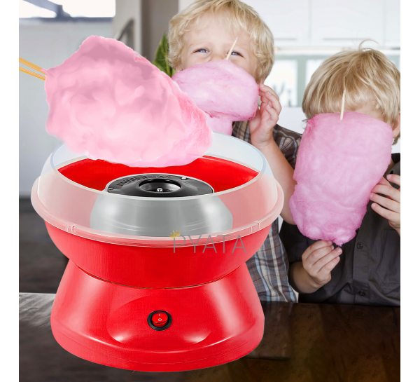 Аппарат для приготовления сахарной сладкой ваты в домашних условиях Cotton Candy Maker Красный