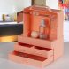 Акриловий настільний органайзер для косметики Cosmetic Storage Box LD GW 880 Рожевий (205)