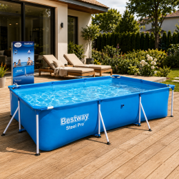 Каркасний сімейний прямокутний басейн Intex "Mini Frame Pool" 56404 3300л (IGR24)