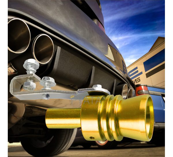 Автомобільний свисток турбо-звуковий на глушник-вихлопну трубу Turbo Sound SOUND For Car EL-1290 M 1.62.0L Золотий 237)
