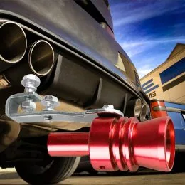 Автомобільний свисток турбо-звуковий на глушник-вихлопну трубу Turbo Sound SOUND For Car EL-1290 M 1.62.0L Червоний 237)