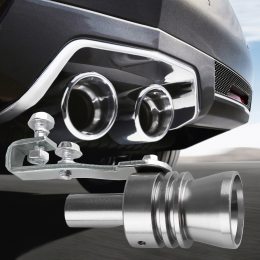 Автомобільний свисток турбо-звуковий на глушник-вихлопну трубу Turbo Sound SOUND For Car EL-1290 L 2.0­2.4L Сірий (237)