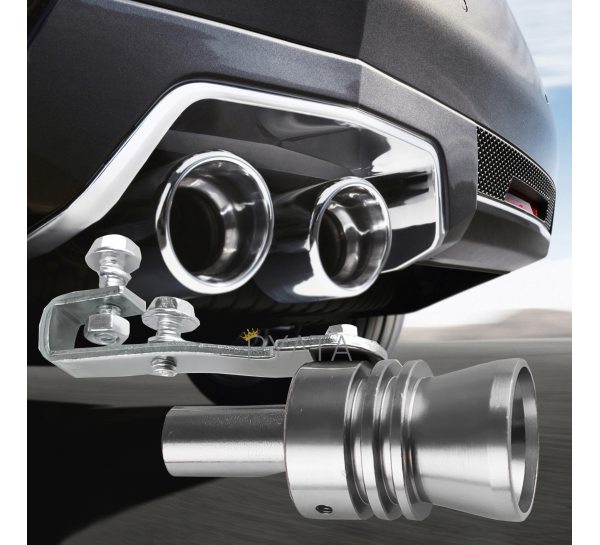 Автомобільний свисток турбо-звуковий на глушник-вихлопну трубу Turbo Sound SOUND For Car EL-1290 L 2.0­2.4L Сірий (237)