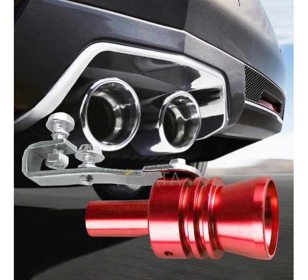 Автомобильный турбо-звуковой свисток на глушитель-выхлопную трубу Turbo Sound SOUND For Car EL-1290 L 2.0­2.4L Красный (237)