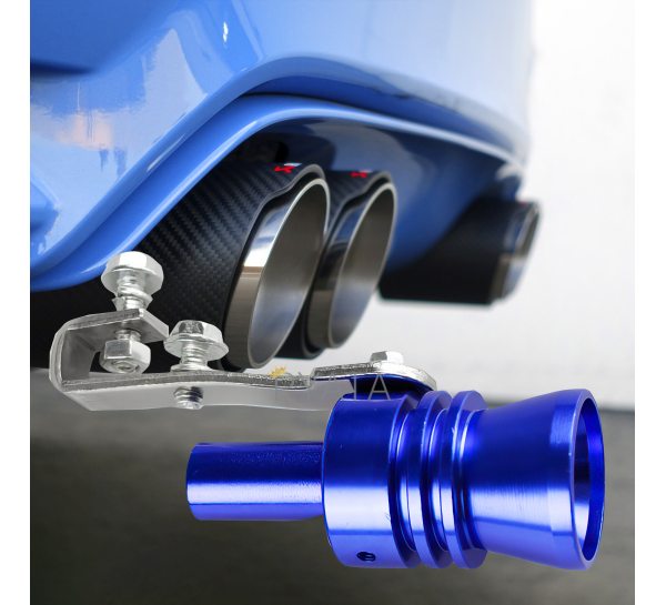 Автомобильный турбо-звуковой свисток на глушитель-выхлопную трубу Turbo Sound SOUND For Car EL-1290 XL 2.4L Синий (237)