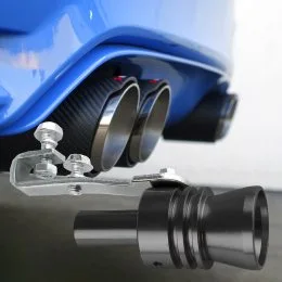 Автомобильный турбо-звуковой свисток на глушитель-выхлопную трубу Turbo Sound SOUND For Car EL-1290 XL 2.4L Черный (237)