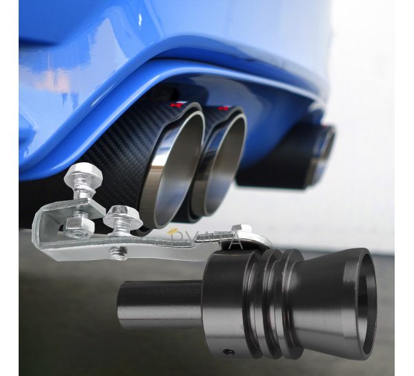 Автомобильный турбо-звуковой свисток на глушитель-выхлопную трубу Turbo Sound SOUND For Car EL-1290 XL 2.4L Черный (237)