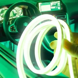 LED Підсвічування для салону автомобіля Car Cold Light Line 4 м EL-1302-4M Зелений (237)