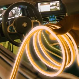 LED Підсвічування для салону автомобіля Car Cold Light Line 4 м EL-1302-4M Помаранчевий (237)